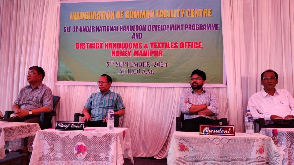 Manipur MLA inaugurates common facility centre and district handlooms and textiles office in Noney Manipur MLA inaugurates common facility centre and district handlooms and textiles office in Noney