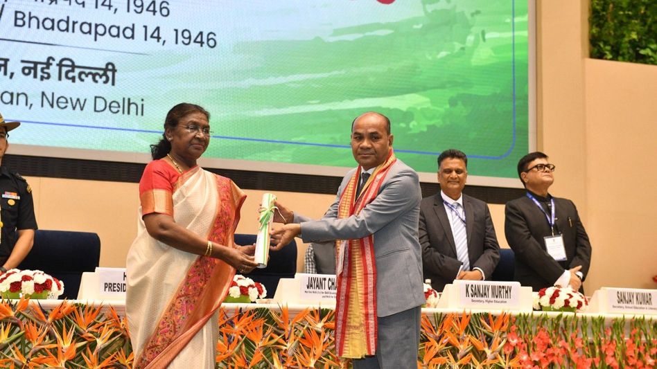 Meghalaya educator honoured with National Teachers' Award Meghalaya educator honoured with National Teachers' Award