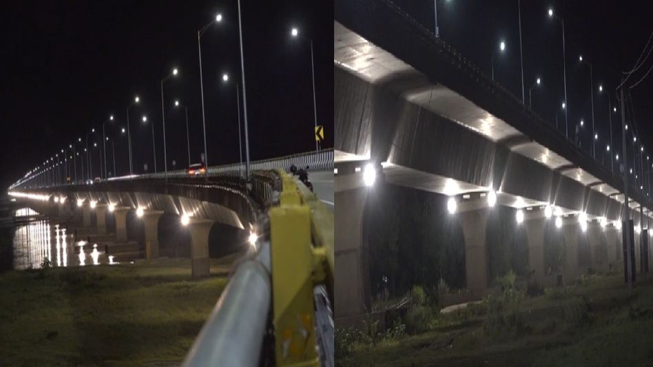 Assam: Dr Bhupen Hazarika bridge now illuminated with solar-powered lighting Assam: Dr Bhupen Hazarika bridge now illuminated with solar-powered lighting