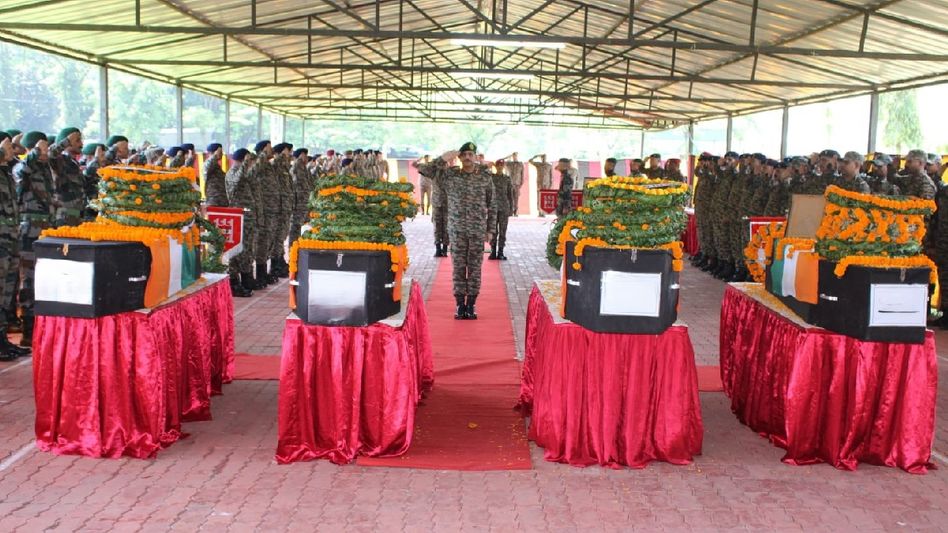 Sikkim: Indian Army pays tribute to four personnel killed along Silk Route Sikkim: Indian Army pays tribute to four personnel killed along Silk Route