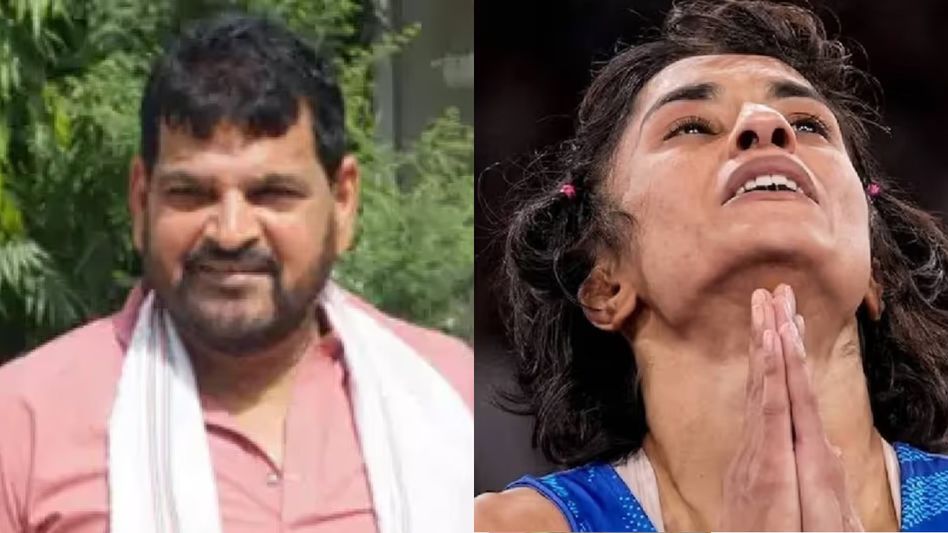 Ex-WFI chief Brij Bhushan accuses Vinesh Phogat of cheating, cites God's punishment Ex-WFI chief Brij Bhushan accuses Vinesh Phogat of cheating, cites God's punishment