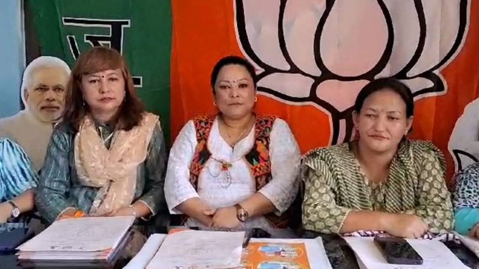 BJP Mahila Morcha General Secretary appeals for action on rising crimes against women in Sikkim BJP Mahila Morcha General Secretary appeals for action on rising crimes against women in Sikkim