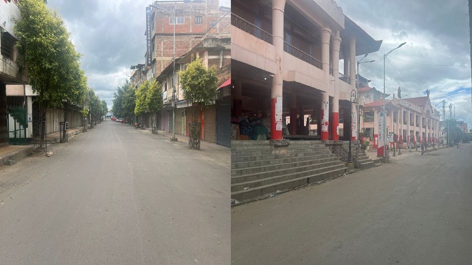 Manipur: Normal life hit, streets deserted as curfew in Imphal enters day 3 Manipur: Normal life hit, streets deserted as curfew in Imphal enters day 3