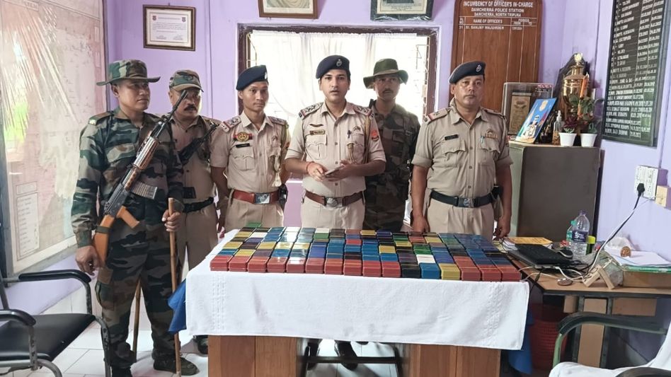 Tripura police seize heroin worth Rs 12 crore, two arrested Tripura police seize heroin worth Rs 12 crore, two arrested