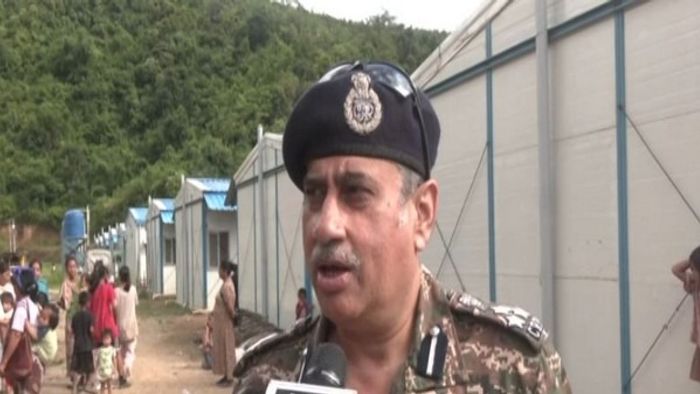 CRPF official visits Kuki relief camp in Manipur, assesses displaced families' needs (Photo credit: ANI)