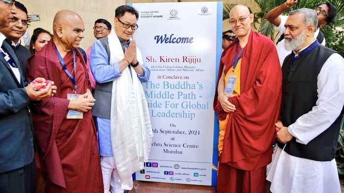 Rijiju calls for Buddhist principles to guide global leadership at Maharashtra conclave