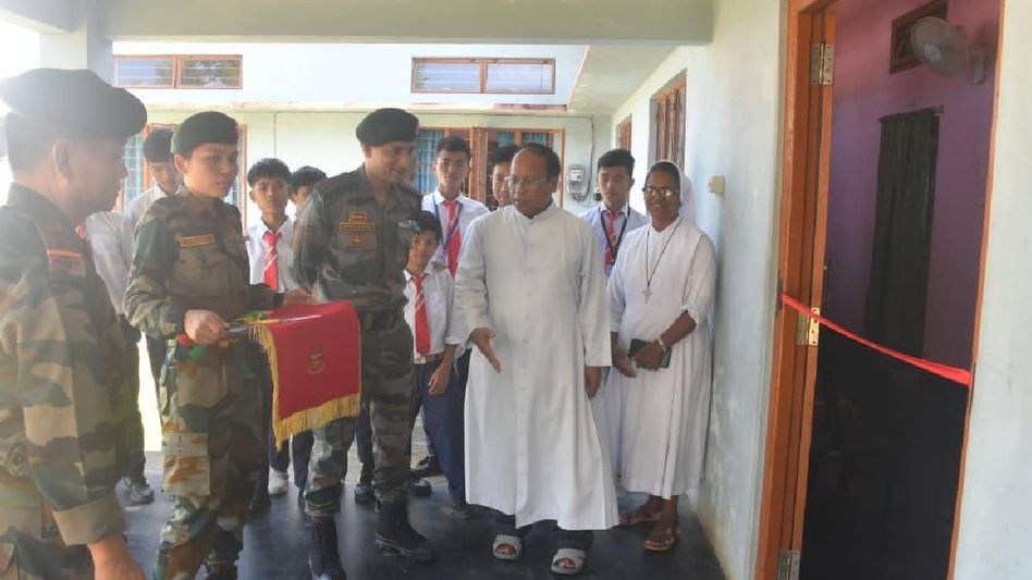 Manipur: Assam Rifles opens computer cell in Phaithol village Manipur: Assam Rifles opens computer cell in Phaithol village