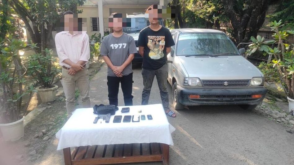 Manipur police arrest three KYKL cadres involved in extortion activities Manipur police arrest three KYKL cadres involved in extortion activities