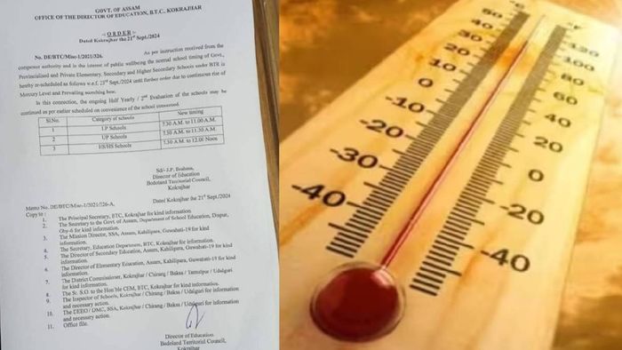Assam: Schools in BTR adjust timings due to heatwave