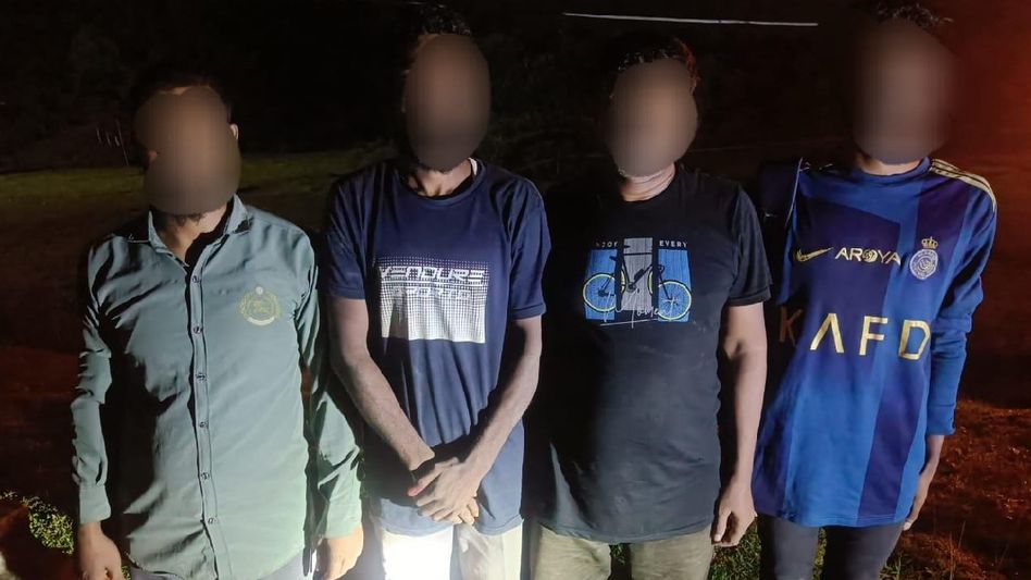 Assam police push back four Bangladeshi infiltrators apprehended at Karimganj Assam police push back four Bangladeshi infiltrators apprehended at Karimganj
