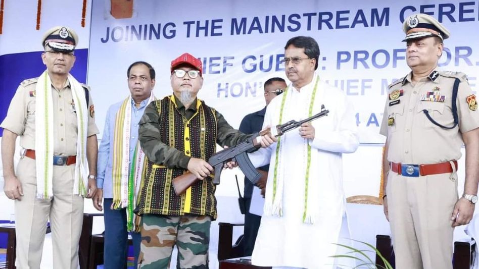 Tripura’s banned outfit NLFT, ATTF join mainstream after 7 months of talks: Top insurgent leader Biswa Mohan Debbarma Tripura’s banned outfit NLFT, ATTF join mainstream after 7 months of talks: Top insurgent leader Biswa Mohan Debbarma