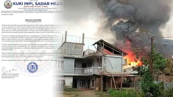 Manipur: Kuki Inpi Sadar Hills issues urgent advisory amid threats of militant attack