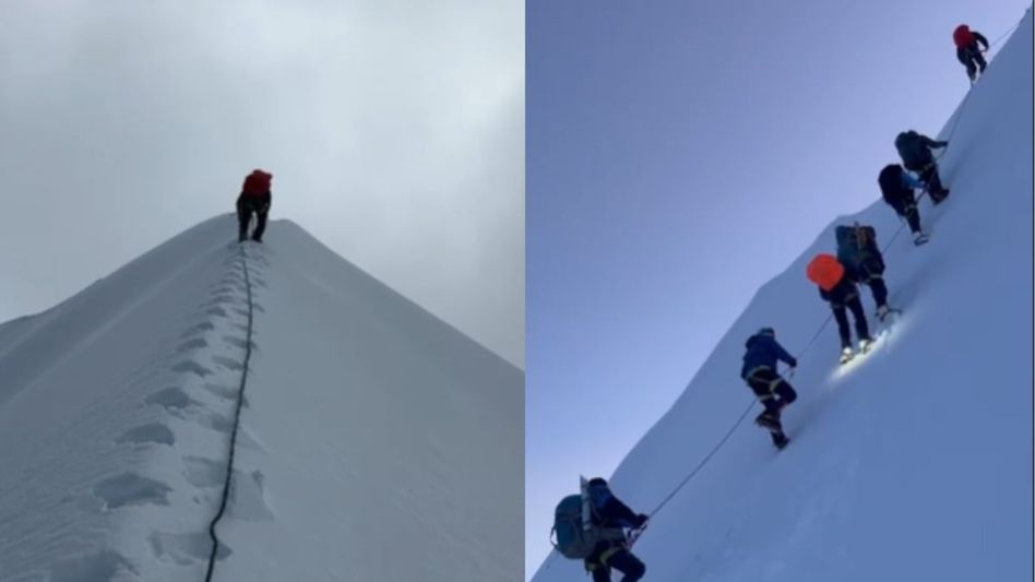 NIMAS team successfully ascends Tsangyang Gyatso peak in Arunachal NIMAS team successfully ascends Tsangyang Gyatso peak in Arunachal
