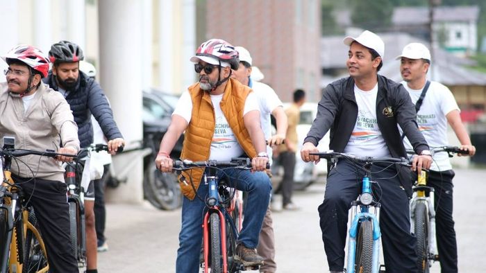 Arunachal: Cyclothon held in Lower Subansiri to promote cleanliness under Swachh Bharat Abhiyan