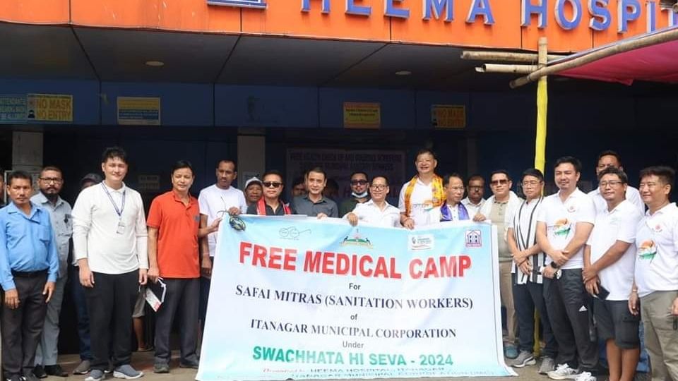 Arunachal: City hospital organises health camp for Itanagar corporation sanitary workers
