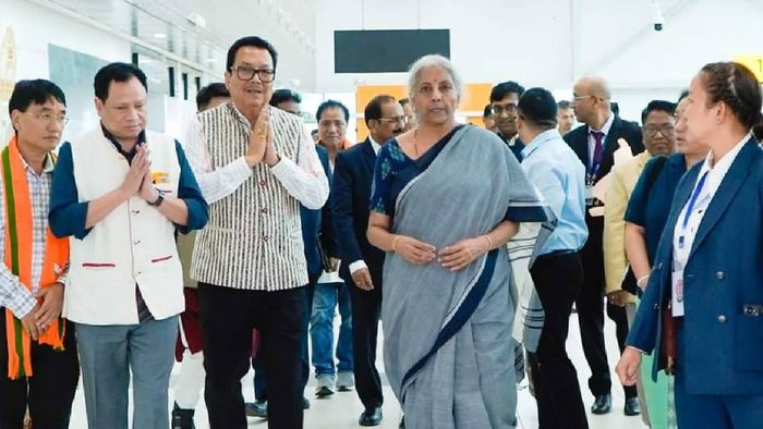 Union Finance Minister Nirmala Sitharaman arrives in Arunachal for two-day visit