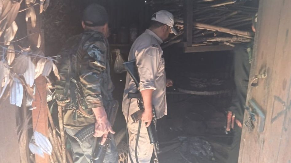 Huge cache of explosives recovered in Manipur Huge cache of explosives recovered in Manipur