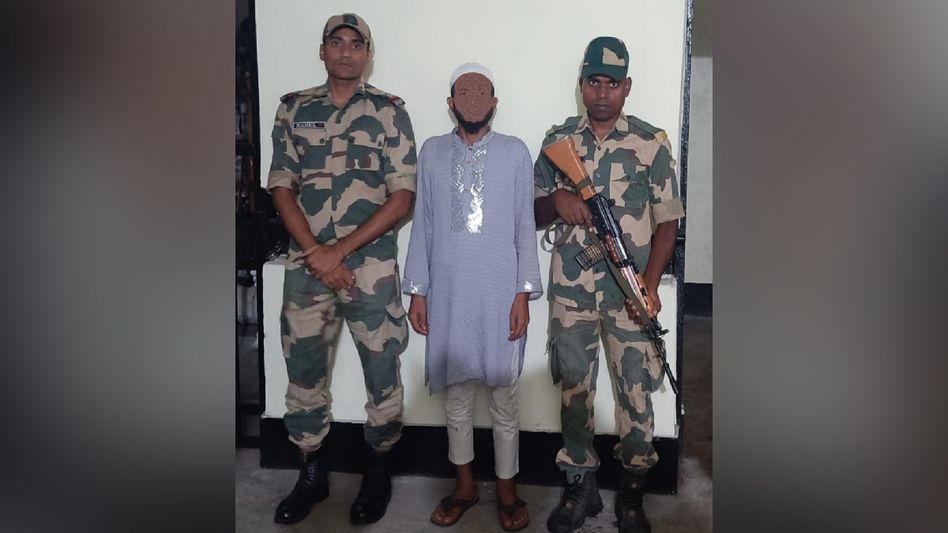 Meghalaya BSF apprehends one Bangladeshi infiltrator along international border Meghalaya BSF apprehends one Bangladeshi infiltrator along international border