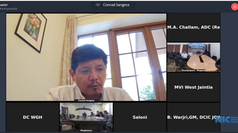 Meghalaya CM holds review meet after incessant rainfall ravage state, directs prompt relief work Meghalaya CM holds review meet after incessant rainfall ravage state, directs prompt relief work