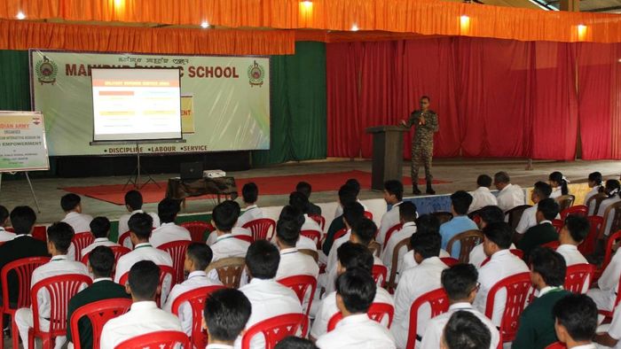 Manipur: Indian Army conducts youth empowerment programme at Koirengei School