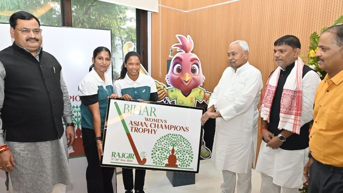 Bihar CM unveils logo, mascot for Women's Asian Champions Hockey Trophy 2024