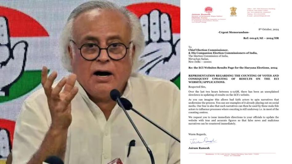 Jairam Ramesh raises concerns over delayed election result updates, demands swift action from ECI Jairam Ramesh raises concerns over delayed election result updates, demands swift action from ECI