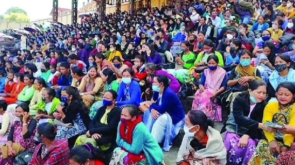 Meghalaya SSA teachers continue sit-in seeking salary enhancement, await government response Meghalaya SSA teachers continue sit-in seeking salary enhancement, await government response