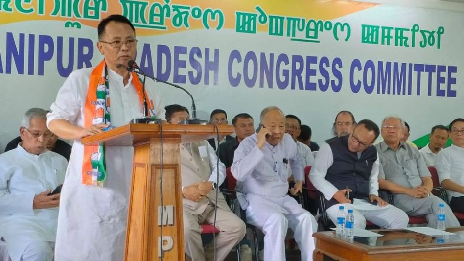 Manipur NPP faces internal strife as key members defect to Congress Manipur NPP faces internal strife as key members defect to Congress
