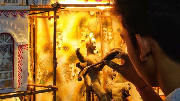 Meet Shillong’s young Durga Idol artist