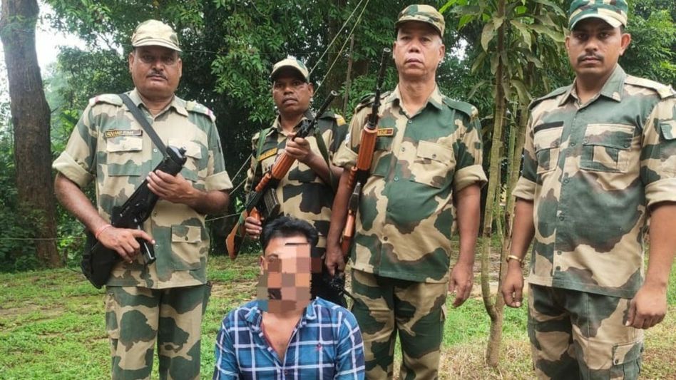 Meghalaya BSF apprehends Bangladeshi national in West Garo Hills border Meghalaya BSF apprehends Bangladeshi national in West Garo Hills border