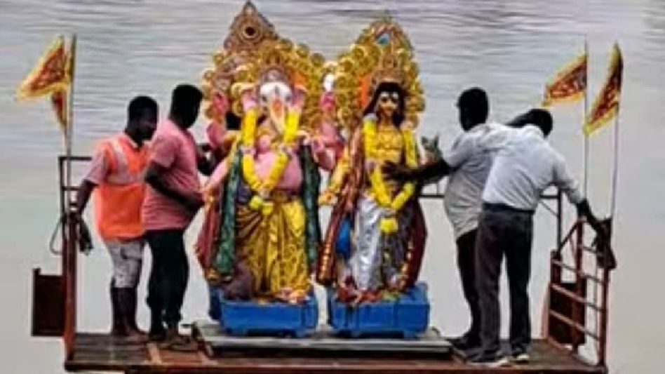 Assam: Durga Puja celebrated with zeal amidst heavy rain in Margherita Assam: Durga Puja celebrated with zeal amidst heavy rain in Margherita