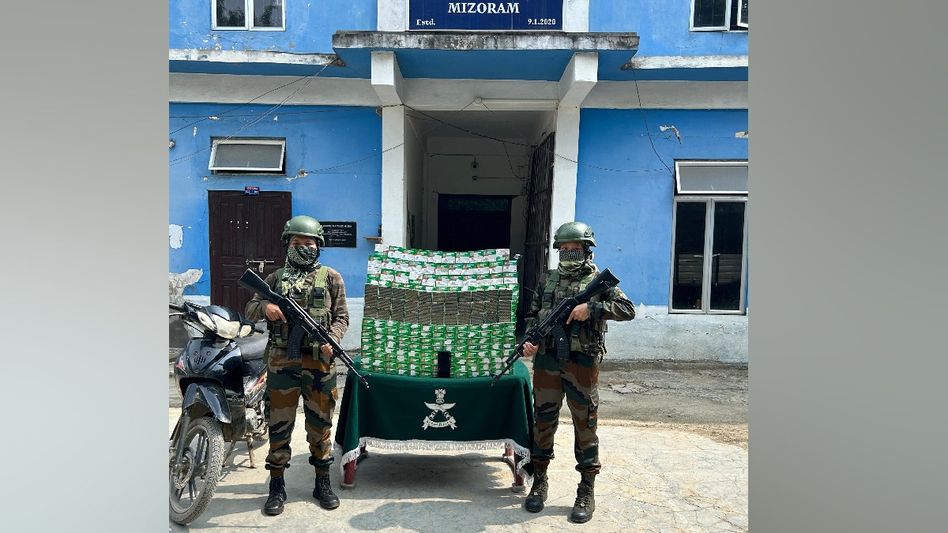 Assam Rifles and Mizoram police seize 39,900 detonators near Indo-Myanmar border during joint operation Assam Rifles and Mizoram police seize 39,900 detonators near Indo-Myanmar border during joint operation