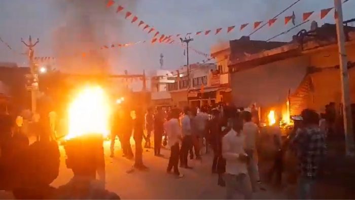 Communal clashes erupt during Durga idol immersion in Uttar Pradesh’s Bahraich, leaving one dead