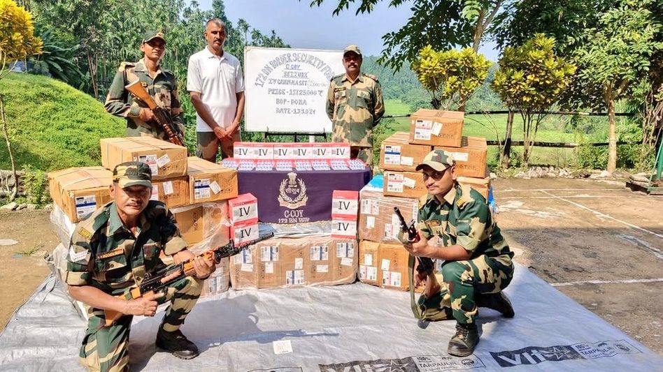 Manipur police destroy massive cache of narcotics in Imphal West Manipur police destroy massive cache of narcotics in Imphal West