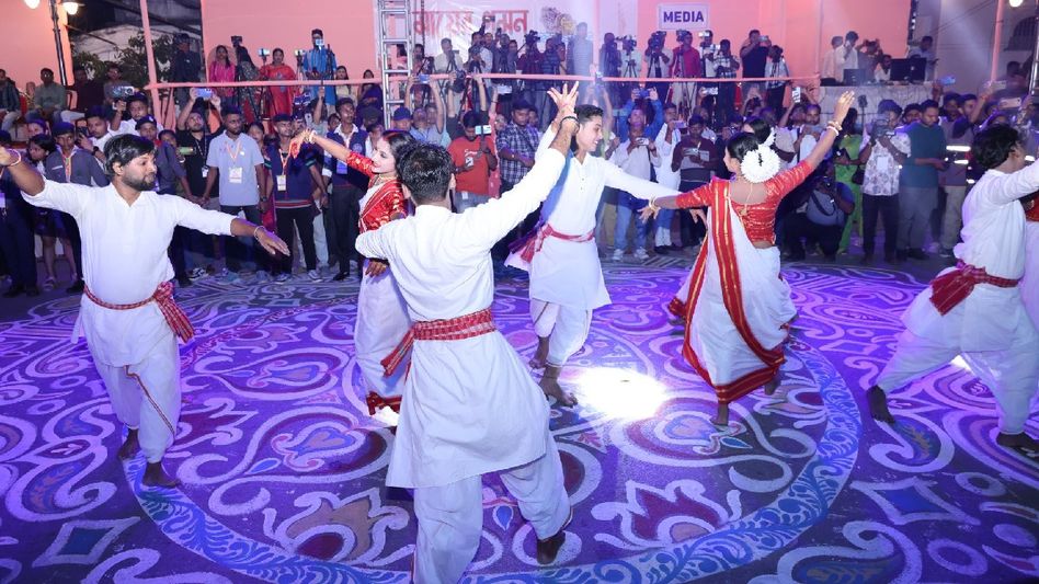 Tripura CM attends 'Mayer Gomon' concluding Durga Puja festivities Tripura CM attends 'Mayer Gomon' concluding Durga Puja festivities