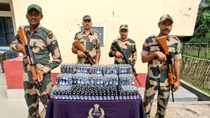 Meghalaya BSF intercepts Phensedyl smuggling attempt along Indo-Bangla border in East Jaintia Hills
