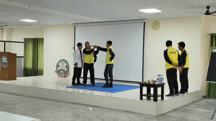 TRIHMS holds self-defence programme for 1st MBBS students with Arunachal police