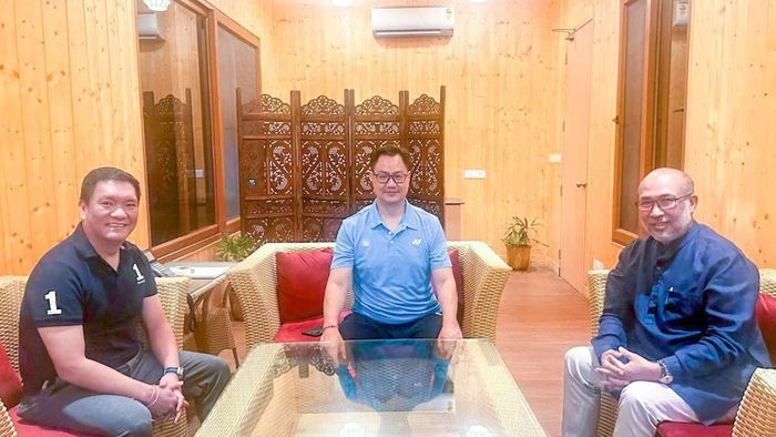 Manipur CM, Kiren Rijiju and Pema Khandu meet to reaffirm commitment to Northeast’s development vision