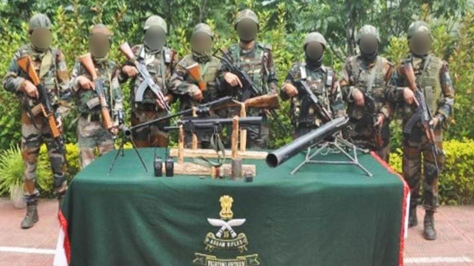 Indian Army and Assam Rifles seize weapons in joint operations across Manipur Indian Army and Assam Rifles seize weapons in joint operations across Manipur