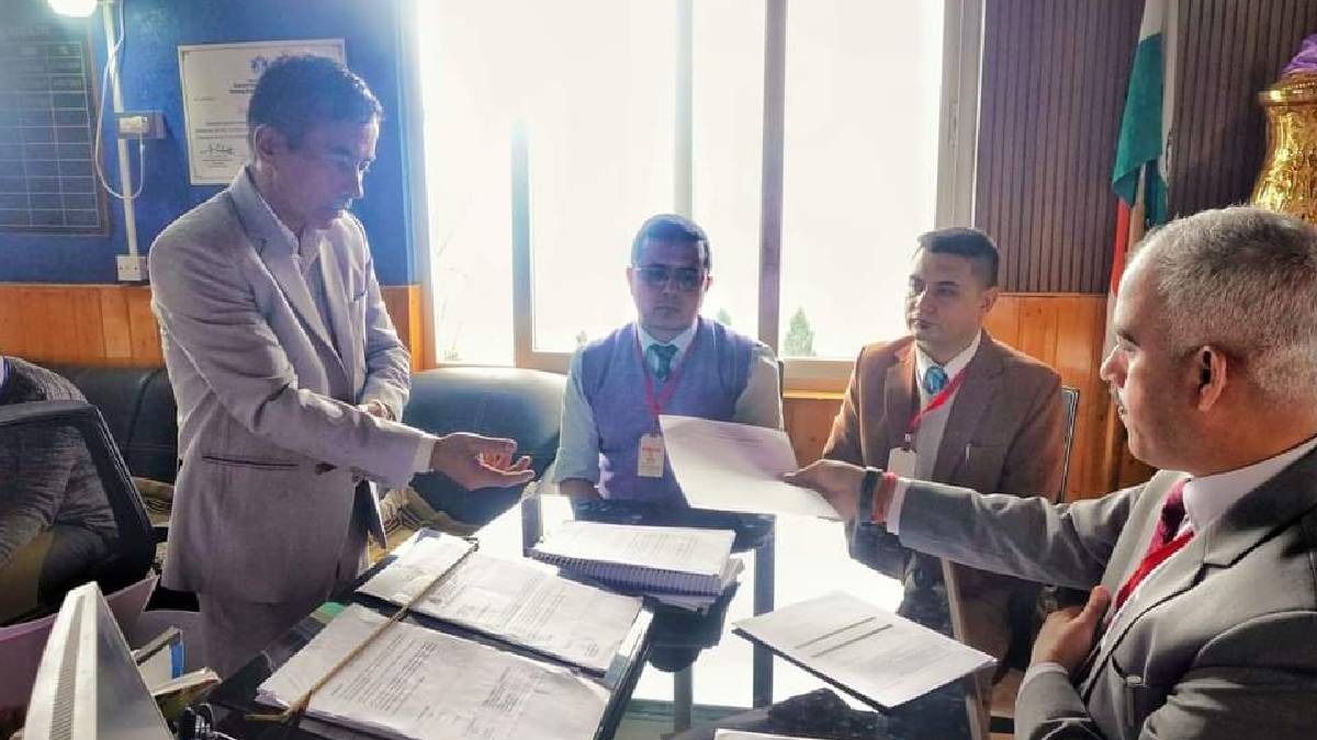 Sikkim: SDF candidate files nomination for Soreng Chakung Bye-Election 2024
