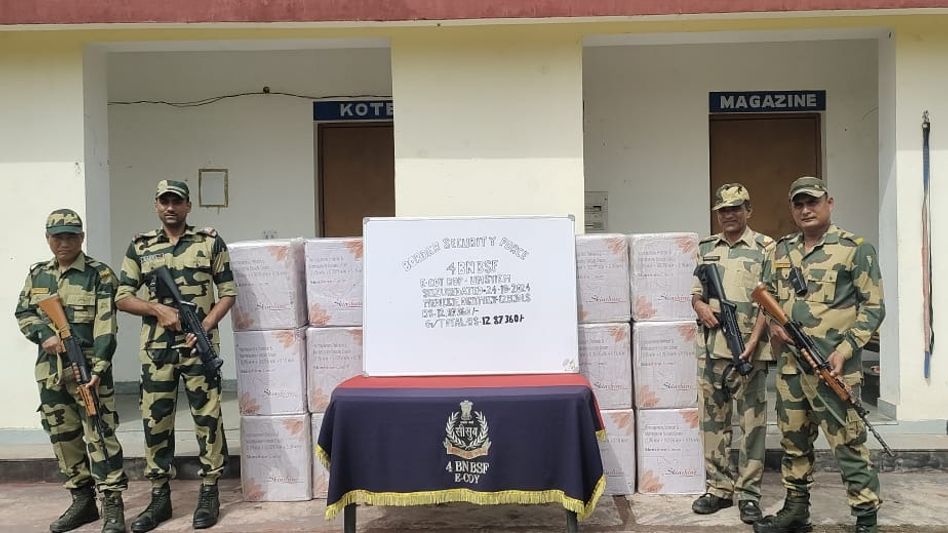Meghalaya BSF seizes illegal cosmetics worth Rs 12 lakh at Bangladesh border Meghalaya BSF seizes illegal cosmetics worth Rs 12 lakh at Bangladesh border