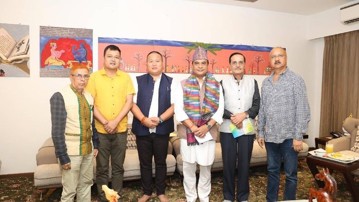Assam Nepali Sahitya Sabha delegation meets CM Himanta Biswa Sarma ahead of golden jubilee celebration