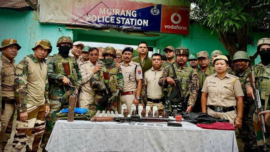 Manipur: Security forces seize cache of arms and explosives in hill and valley districts Manipur: Security forces seize cache of arms and explosives in hill and valley districts