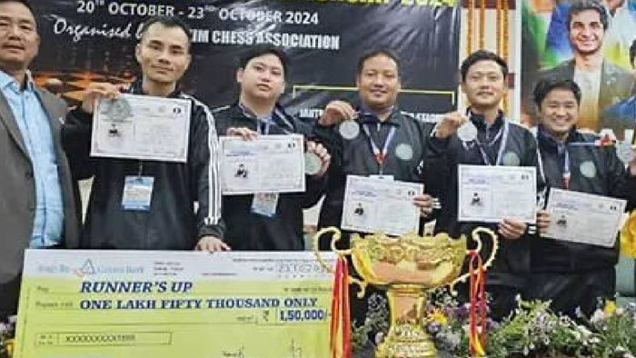 Arunachal secures 2nd place in North East States Team Chess Championship