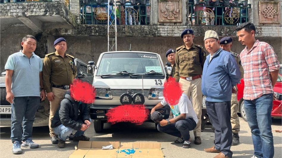 Sikkim police seize contraband, apprehend two suspects in Soreng district Sikkim police seize contraband, apprehend two suspects in Soreng district
