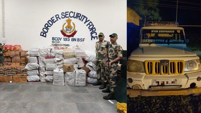 BSF intercepts food smuggling attempt at Meghalaya border