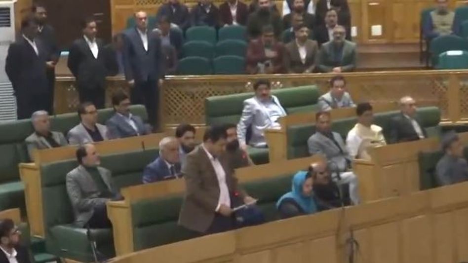 J&K Assembly disrupted over PDP MLA's resolution opposing Article 370 abrogation J&K Assembly disrupted over PDP MLA's resolution opposing Article 370 abrogation