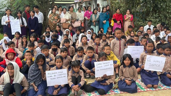 Manipur: Outrage at Irilbung High School as protesters condemn assault on headmaster