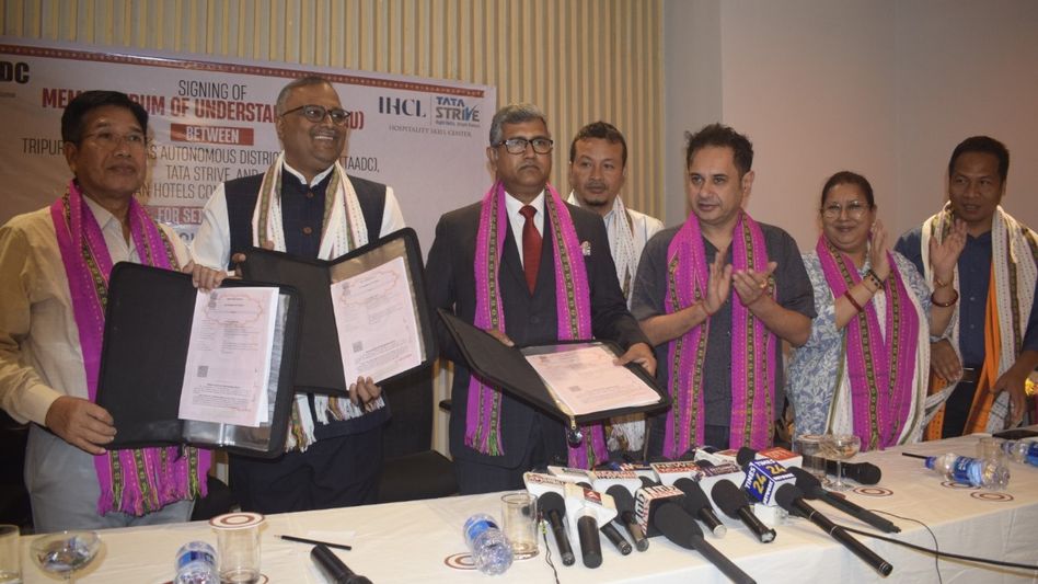 Tripura: TTAADC partners with Taj Hotel Group to establish premier hospitality skill centre Tripura: TTAADC partners with Taj Hotel Group to establish premier hospitality skill centre