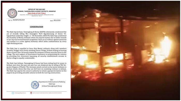 Manipur: Kuki body demands investigation into Jiribam incident; calls for immediate government action